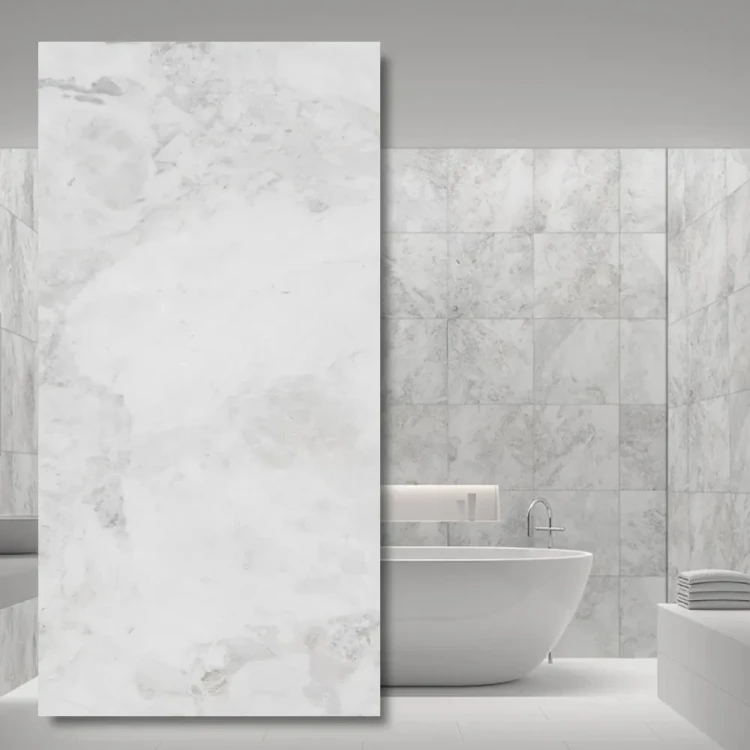 Płytka marmurowa Carrara Royal polerowana 61x40,6x1,2 cm - elegancki połysk marmuru