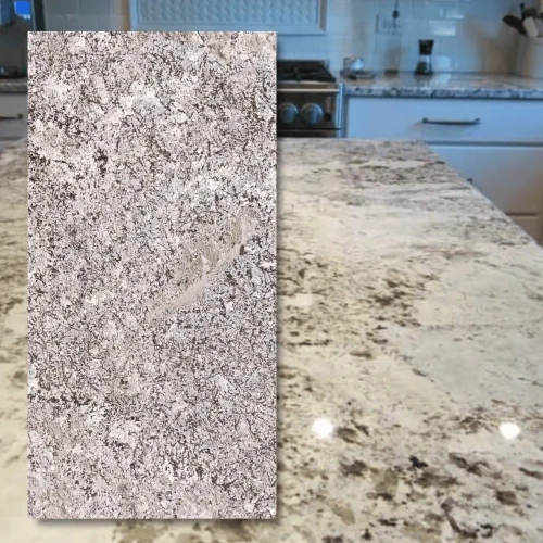 Granit Brazylijski New Torroncino 2cm Poler - Slab w ciepłych beżach