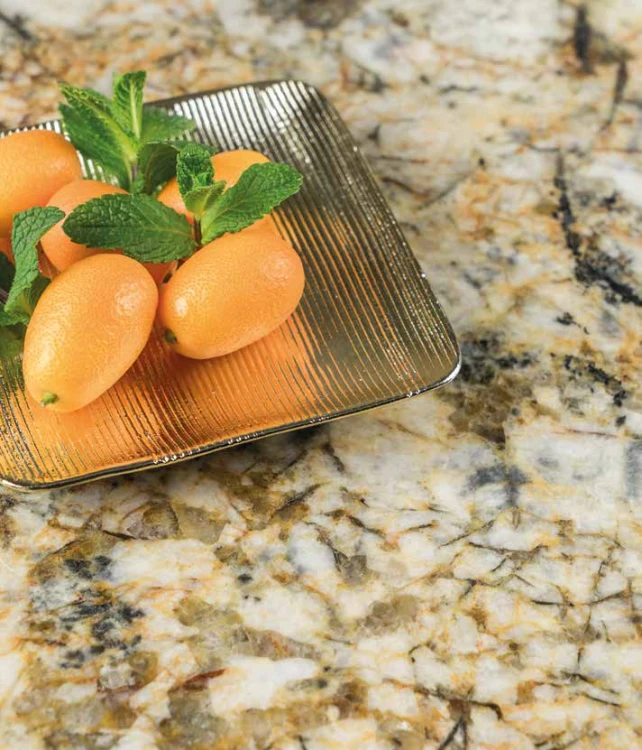 Granit Brazylijski Voragem Gold 2cm Poler - Slab – zdjęcie 3