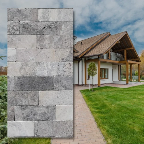 Kamień dekoracyjny trawertyn Ash 10x30,5 - ponadczasowy styl naturalnego kamienia