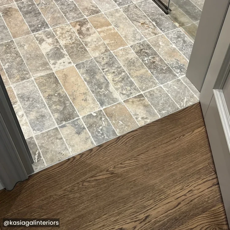 Kamień dekoracyjny 10mm Trawertyn Ash Bębnowany 7,5x15 cm – zdjęcie 8