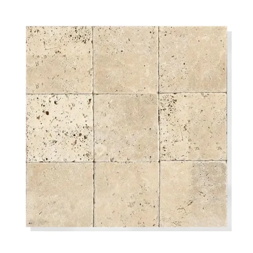 Kamień dekoracyjny trawertyn Ivory Classic Mix 10x10 – zdjęcie 2