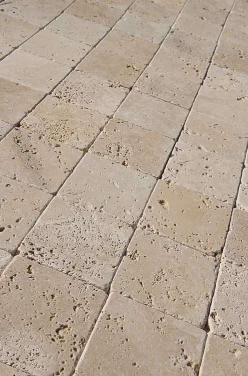 Kamień dekoracyjny trawertyn Ivory Classic Mix 10x10 – zdjęcie 5