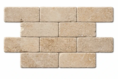 Kamień dekoracyjny trawertyn Light Bębnowany 7,5x15x1 cm – zdjęcie 2