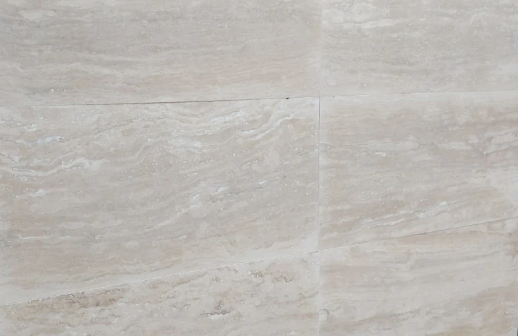 Trawertyn 12mm Bianco Classic Vein Cut Filled&amp;Honed 61x30,5x1,2 cm – zdjęcie 4
