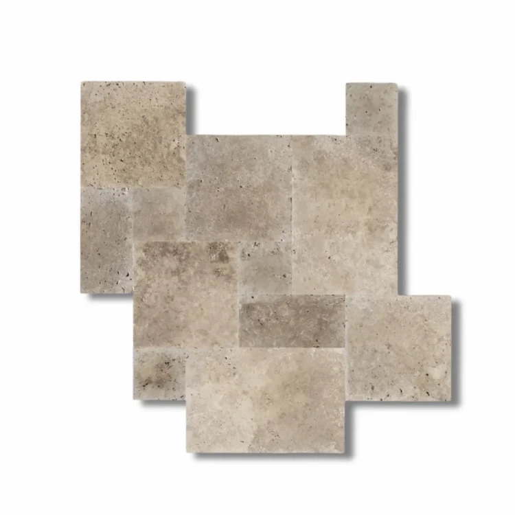 Trawertyn Noce French Pattern 12mm 1kpl= 0,742m2 | Komplet Rzymski – zdjęcie 2