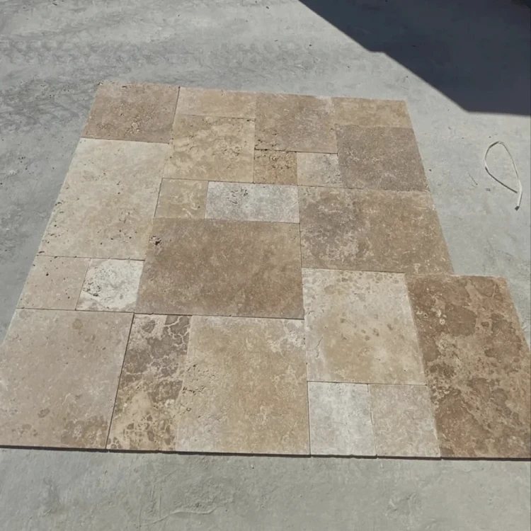 Trawertyn Noce French Pattern 12mm 1kpl= 0,742m2 | Komplet Rzymski – zdjęcie 6