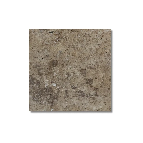 Trawertyn Noce CC Niewypełniony Szlif Bębnowany 20,3x20,3x1,2 cm – zdjęcie 2