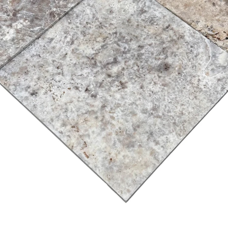 Trawertyn Silver Latte Greige Bębnowany French Pattern 3cm 1kpl= 0,742m2 | Komplet Rzymski – zdjęcie 3