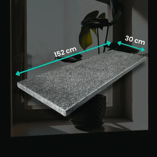 Parapet granitowy polerowany Oxford 152x30x2 cm - ponadczasowa elegancja kamienia