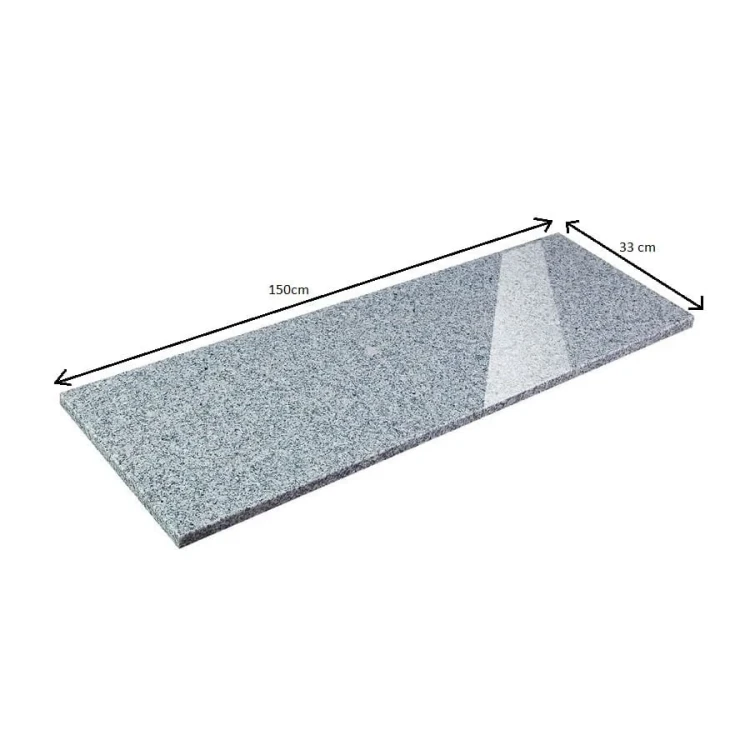 Parapet / Stopnica granitowa szara polerowana G603 150x33x2 cm – zdjęcie 3