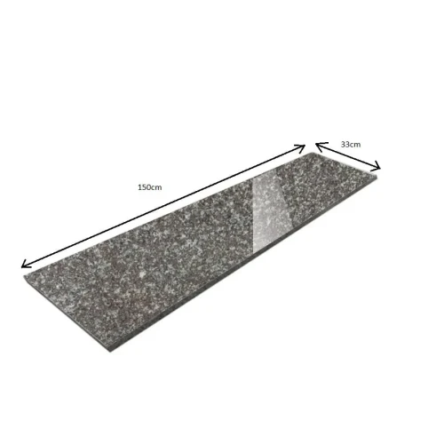 Parapet Stopnica granitowa brązowa polerowana Królewski Brąz G664 150x33x2 cm – zdjęcie 2