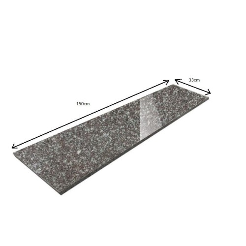 Parapet Stopnica granitowa polerowana Królewski Brąz G664 180x33x2 cm – zdjęcie 2