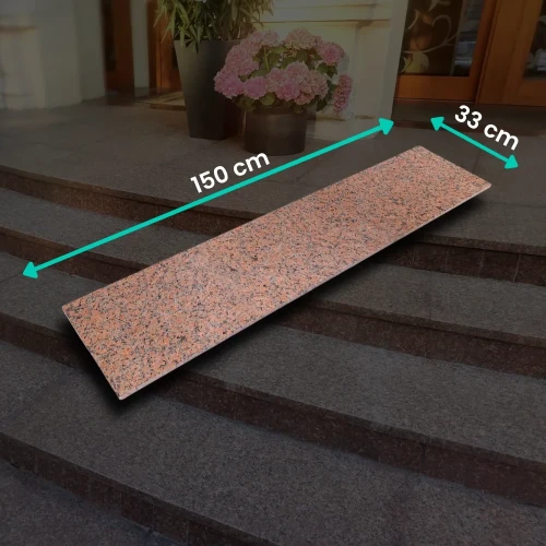 Parapet Stopnica Granitowa Maple Red G562 Polerowana 150x33x2 cm