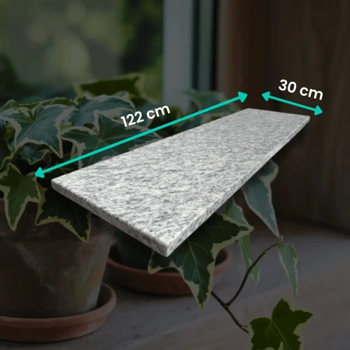 Parapet granitowy polerowany Ipanema 122x30x2 cm - ciepły kamień naturalny