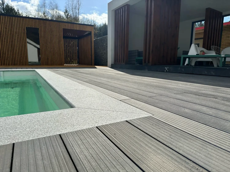 Schodek Granitowy płomieniowany G603 100x35x2 stopnica Bullnose | Obrzeże basenowe – zdjęcie 11
