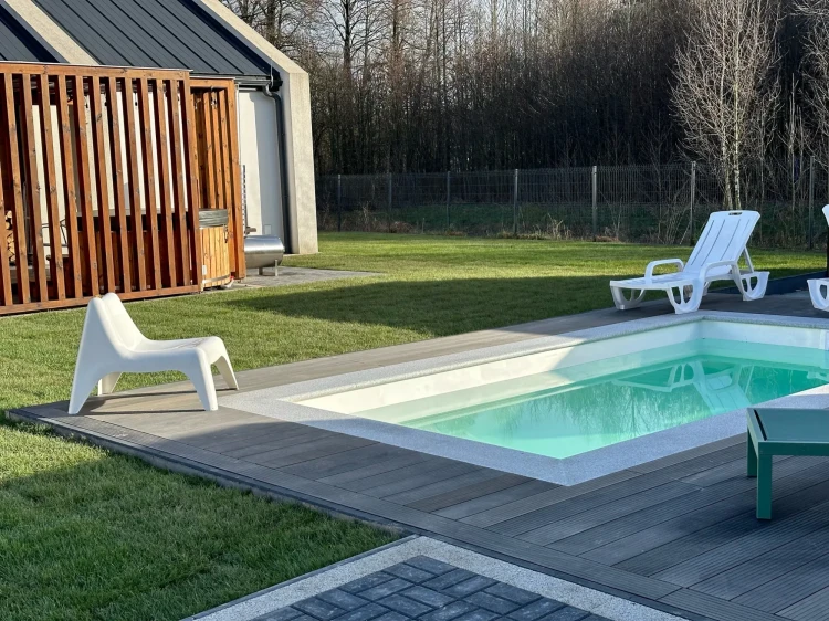 Schodek Granitowy płomieniowany G603 100x35x2 stopnica Bullnose | Obrzeże basenowe – zdjęcie 12