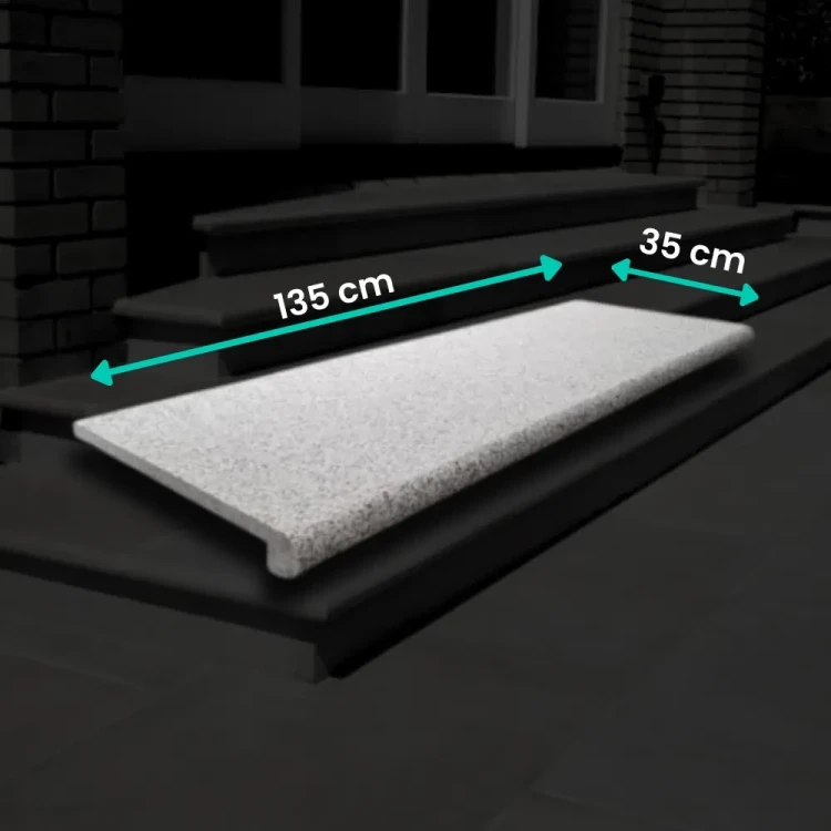 Schodek granitowy G603 135x35x2 cm - naturalna stopnica Bullnose