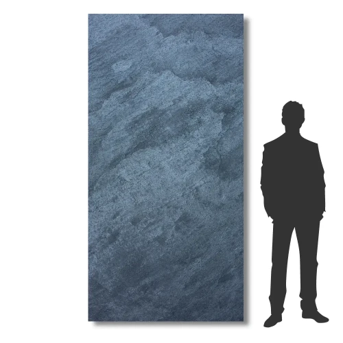 Fornir Kamienny Tiles Silver Grey XXL 122x280 cm – Ciemny Szary / Grafit