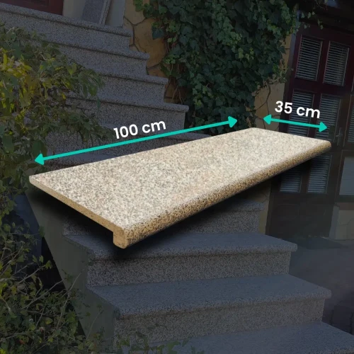 Schodek Granitowy G682 100x35x2 cm - stopnica Bullnose i obrzeże basenowe