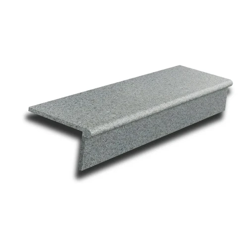 Zestaw Stopnica - Stopień + Podstopień Granitowy Dark Grey G654 NEW Bullnose 150x35x2 / 150x15x2 – zdjęcie 2