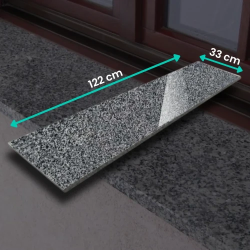 Parapet Granitowy Tiles G654 NEW 122x33 cm – grafitowy
