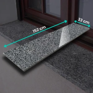 Parapety Granitowe Tiles G654 NEW 152x33x2 – Grafitowy (Polerowane na Wymiar)
