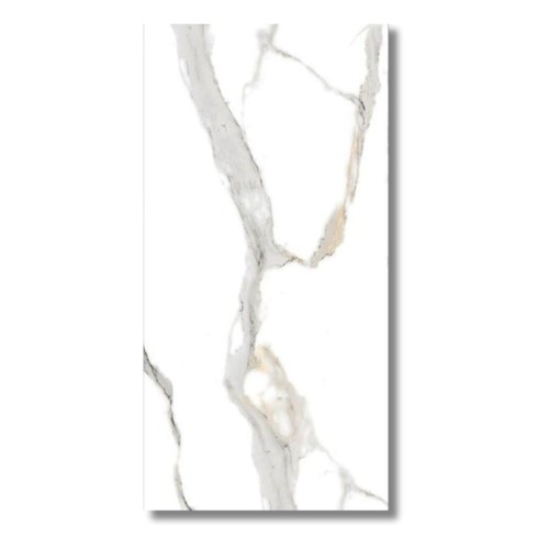 Gres Tiles Marble Statuario Aster Carving 120x60 cm – biały