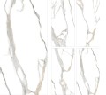 Tiles płytka gresowa Marble Statuario Aster Carving 120x60x0,9 cm biały