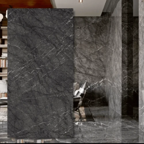 Spiek kwarcowy The Top Marazzi Grigio Carnico Lux 162x324 cm o grubości 12 mm