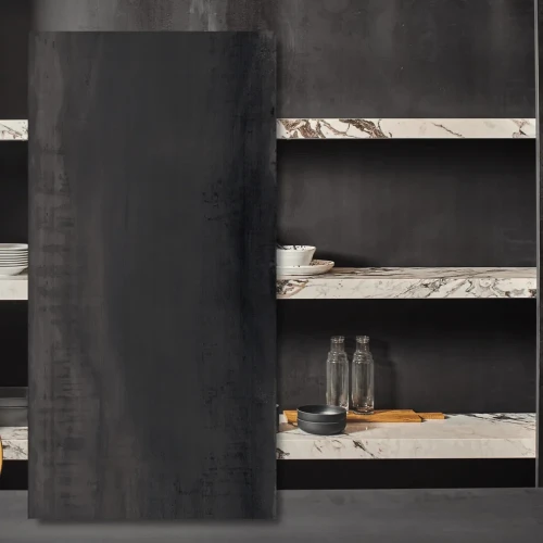 Spiek kwarcowy The Top Marazzi Iron Dark 162x324 cm o grubości 12 mm