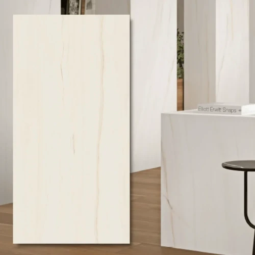 Spiek kwarcowy Marazzi Lasa Matt 12mm 324x162 cm - matowy efekt białego marmuru