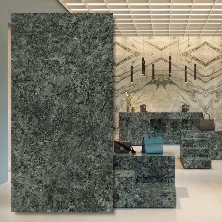 Spiek kwarcowy 12 mm The Top Marazzi Quarzo Bluegrey Lux 324x162 cm