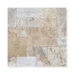 Płyta Tarasowa Trawertyn Tiles Blend Mix 40,6x61x3 cm Antykowana Beżowa