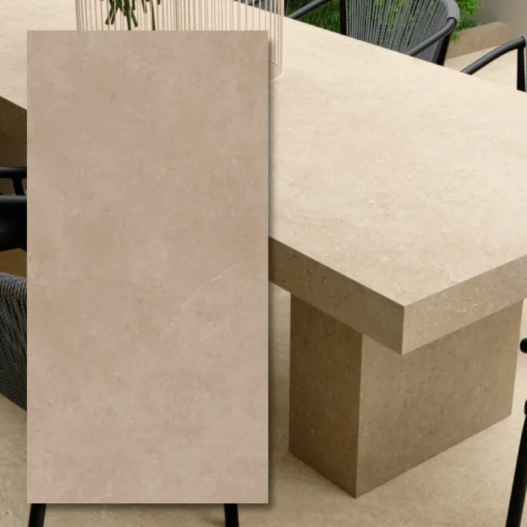 Spiek kwarcowy Grande Marazzi Limestone Sand 320x160x0,6 cm - wielki format w piaskowej tonacji