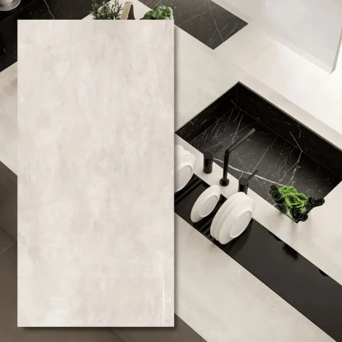 Spiek Kwarcowy Atlas Plan Boost White 324x162 12 mm - czysta biel w wielkim formacie