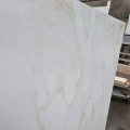 Tiles płytka gresowa Marble Ice Gold Polerowany 120x60x0,9 cm biało-zółty