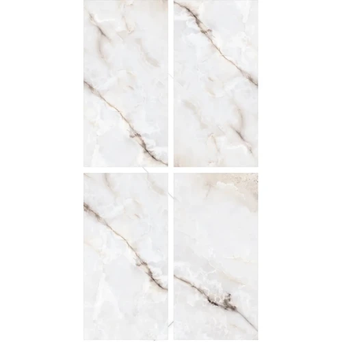 Tiles płytki gresowe Marble Liera Onyx Dusk Polerowany 120x60x0,9 cm szary