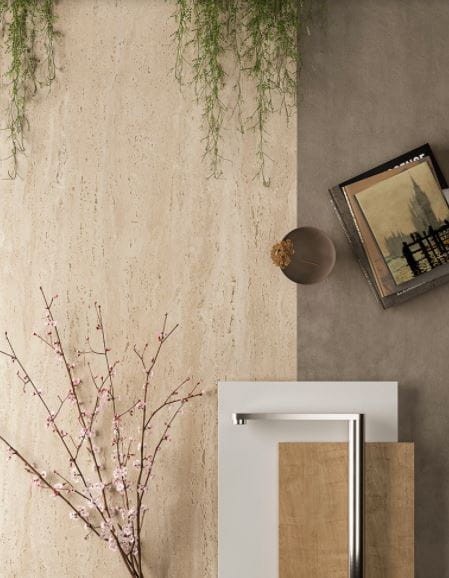 Spiek kwarcowy 12mm Travertino Sand 324x162 cm – zdjęcie 4