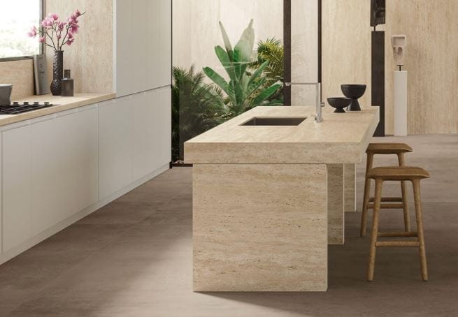 Spiek kwarcowy 12mm Travertino Sand 324x162 cm – zdjęcie 5