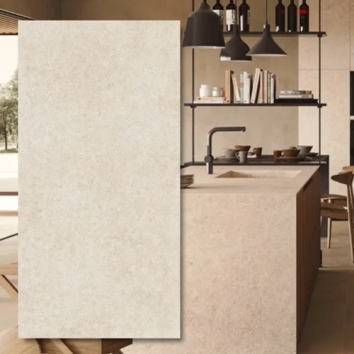 Spiek kwarcowy 12mm Boost Stone Ivory 324x162 cm - płyta o wyglądzie kamienia