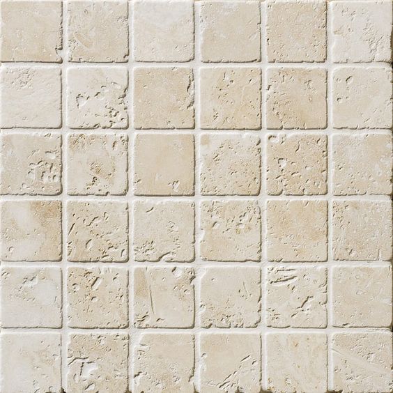 Tiles Kamień Dekoracyjny Elewacyjny Trawertyn Classic Mix Mozaika 4,8x4,8 cm beżowy