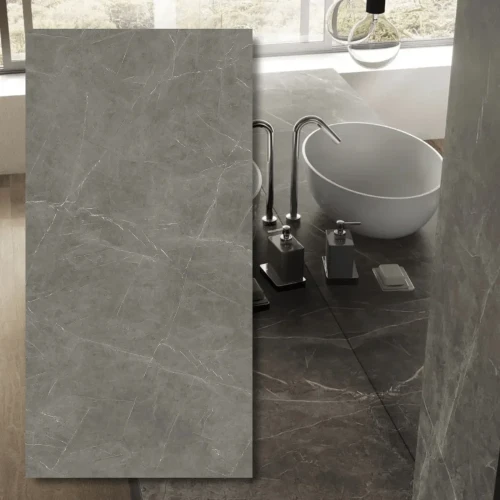 Spiek kwarcowy Grey Stone Matowy 324x162 cm - nowoczesna szarość w dużym formacie