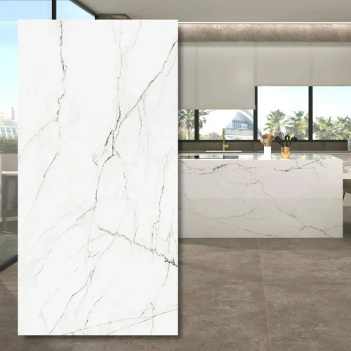 Spiek 6 mm Torano Dorado Lux 260x120x0,6 cm - efekt marmuru