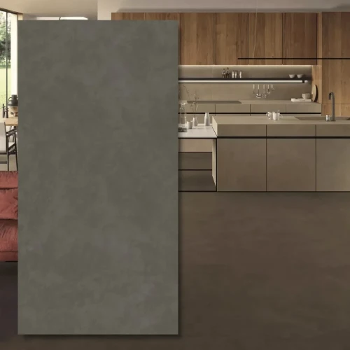 Spiek kwarcowy Boost Natural Coal 278x120x0,6 cm - grafit w stylu betonu