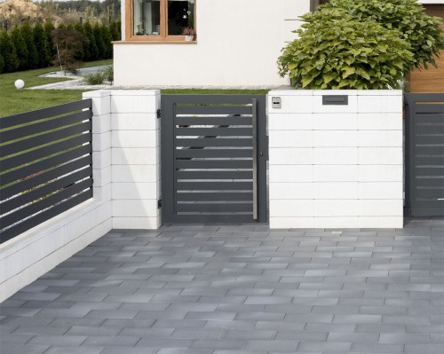 Bruk-Bet Continental słupek ogrodzeniowy 38x38x20 wapień muszlowy