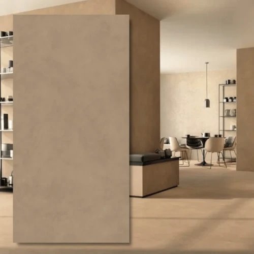 Spiek kwarcowy Boost Natural Coral 278x120x0,6 cm - ciepły beton w wielkim formacie