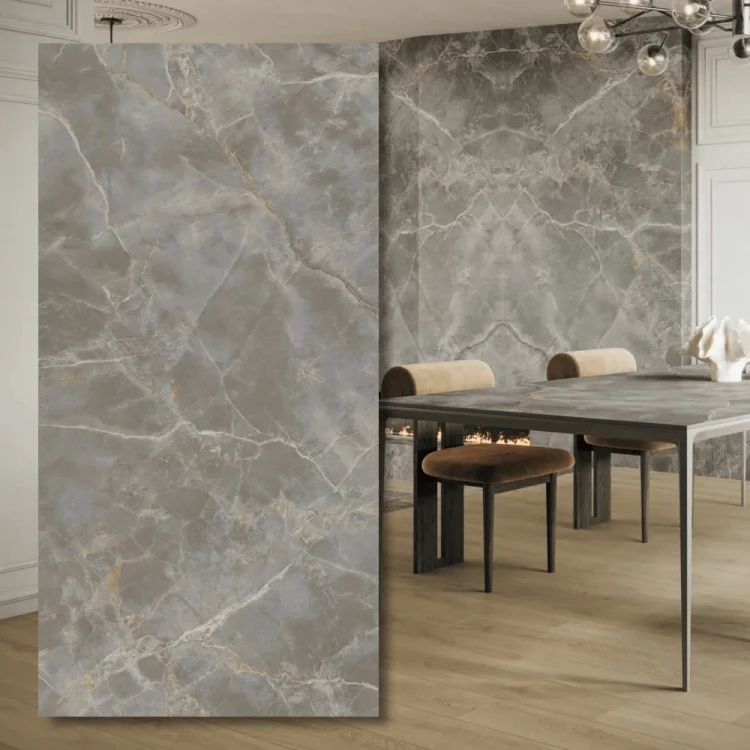 Spiek kwarcowy Fior di Bosco Silk 320x160x0,6 cm - matowa elegancja w formacie XXL