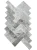 Tiles Płytka marmurowa Tundra Grey 10x30x1 cm szary