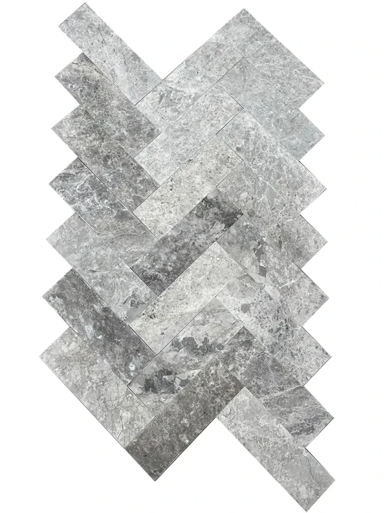 Tiles Płytka marmurowa Tundra Grey 10x30x1 cm szary